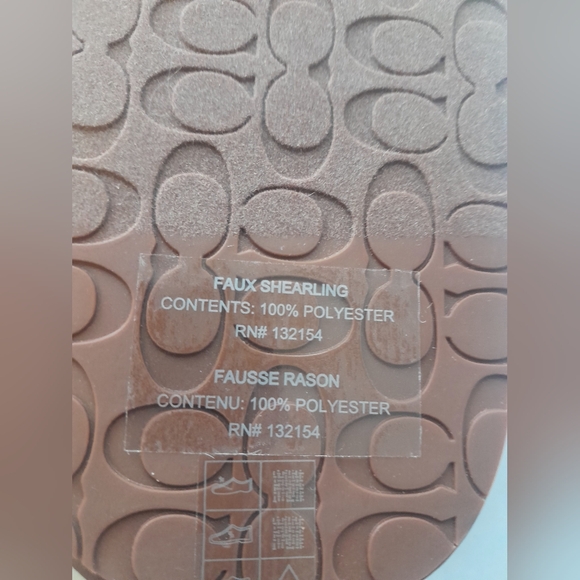 New Coach Zena Slippers In Singature Size 6 NWT - Picture 4 of 7